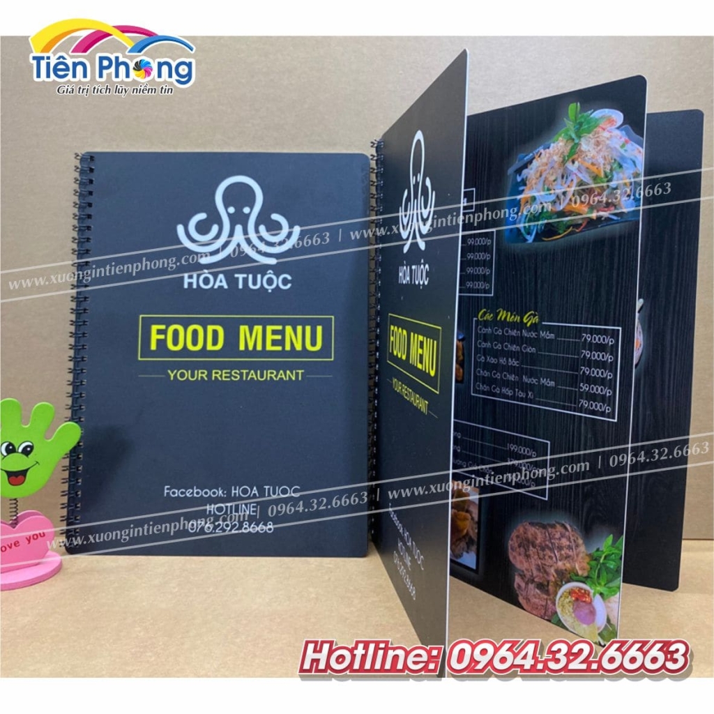 in menu catton lạnh giá rẻ tại Hà Nội