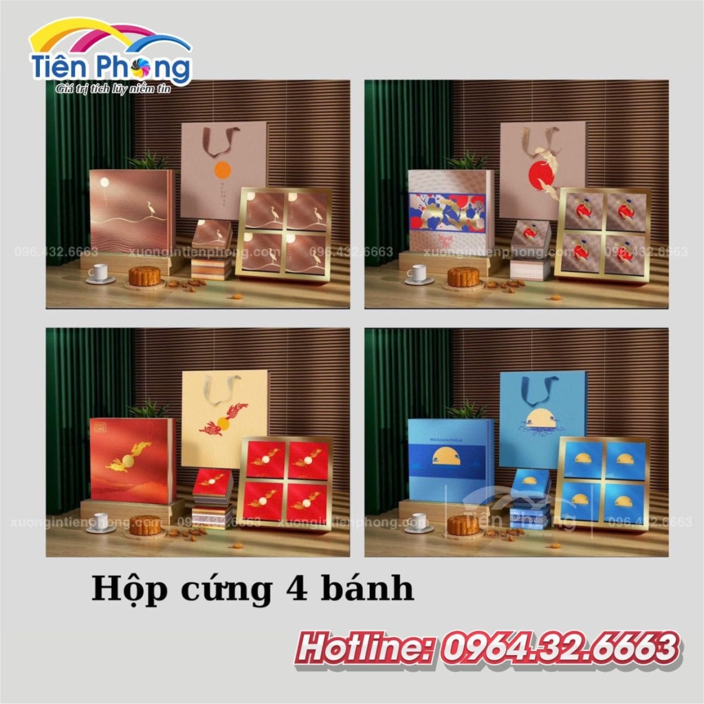 Hộp cứng đựng bánh trung thu