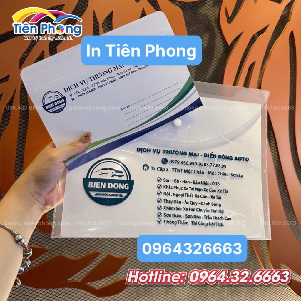 In Túi Clear Bag đựng tài liệu