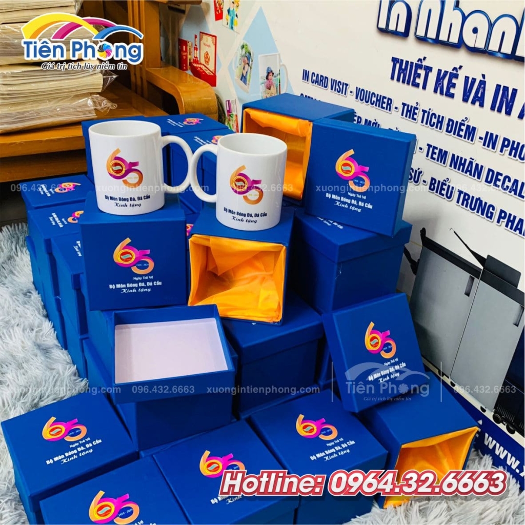 In lên hộp đựng cốc